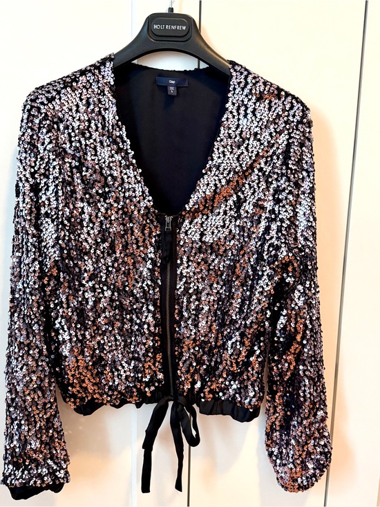 GAP Jackets & Blazers - Women's Sequin Zip Blouson Jkt NWOT